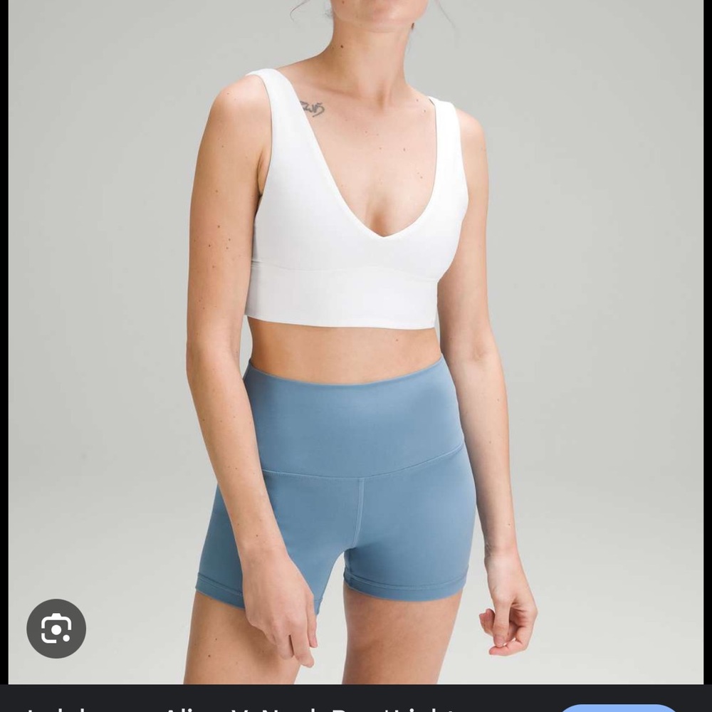 Lululemon Align V neck bra white NWOT